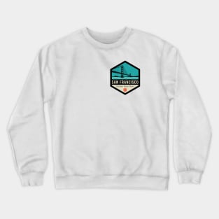 San Francisco Badge Design Crewneck Sweatshirt